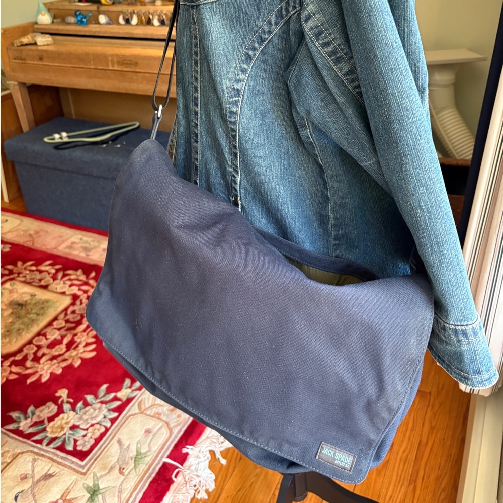 Jack Spade Greene St Canvas Messenger Bag - Picture 2 of 16